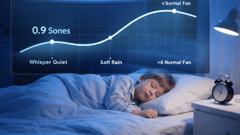 ultra quiet bathroom exhaust fan with light