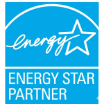 Energy Star Partner certification logo for high-efficiency bathroom exhaust fans.