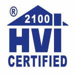 HVI 2100 performance certified label for bathroom ventilation fans.
